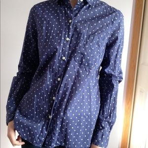 Light blue hardly worn button up long sleeve shirt